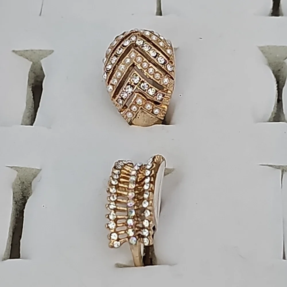 Elegant Gold and Silver Women's Ring Set